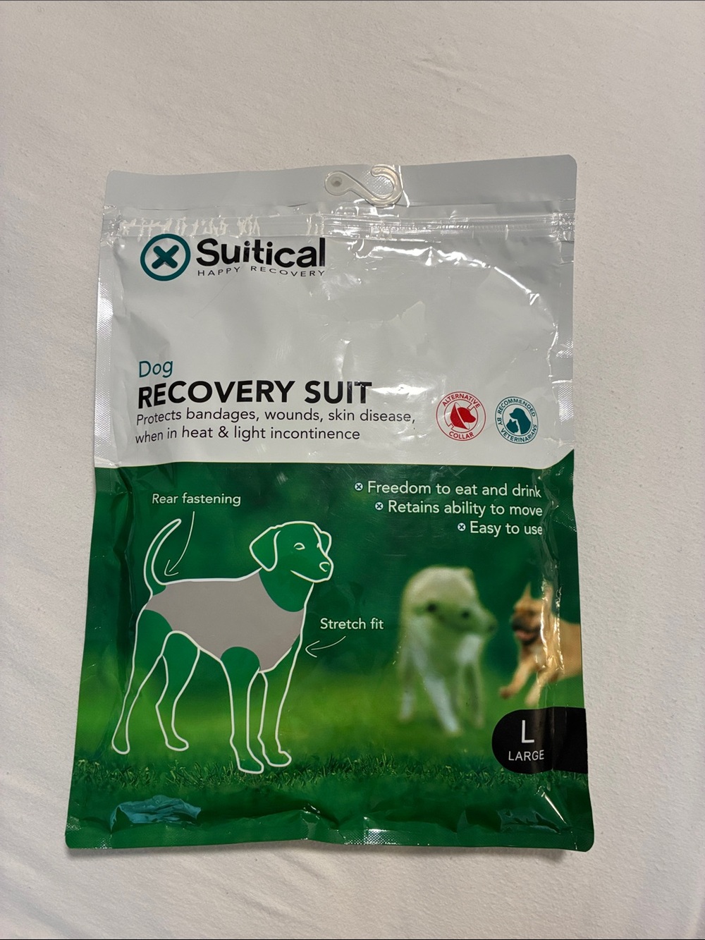 Dog Recovery Suit - Green (Large)